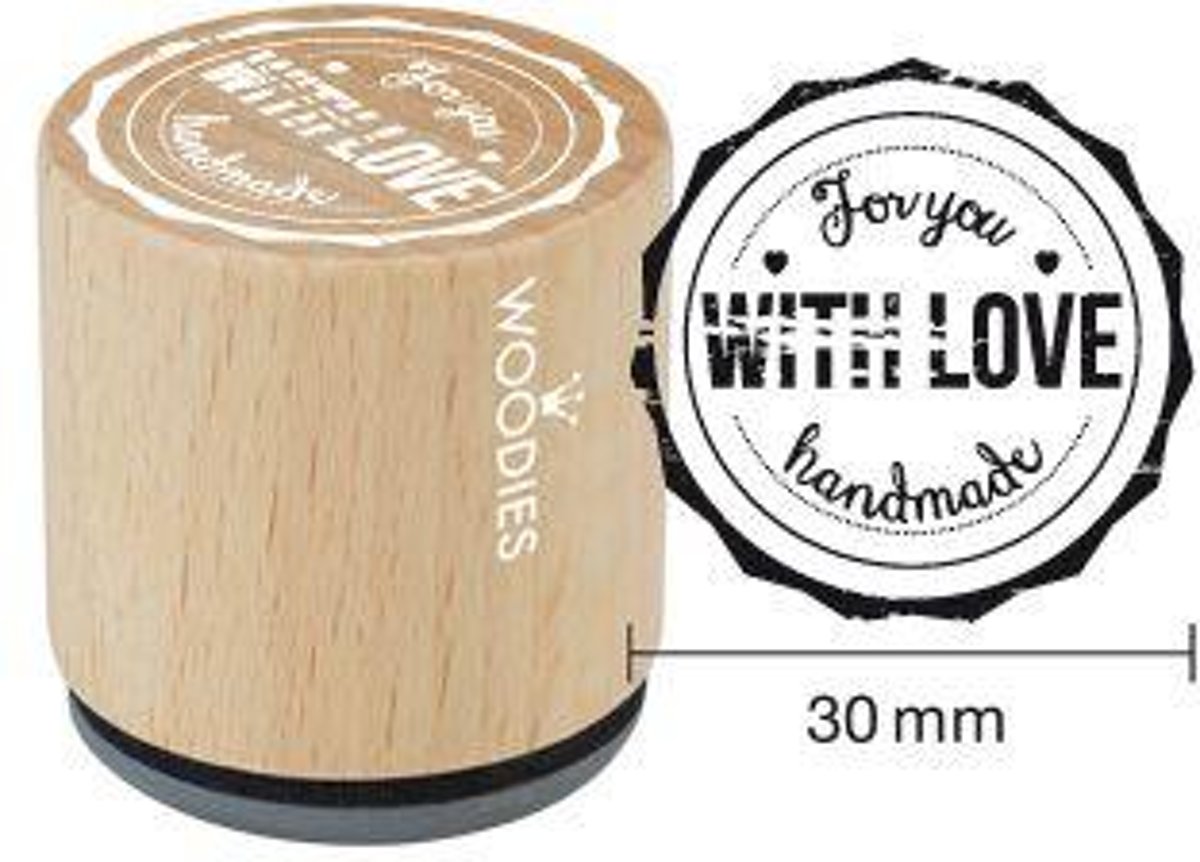 Hobbystempel | Houten stempel Woodies | With Love